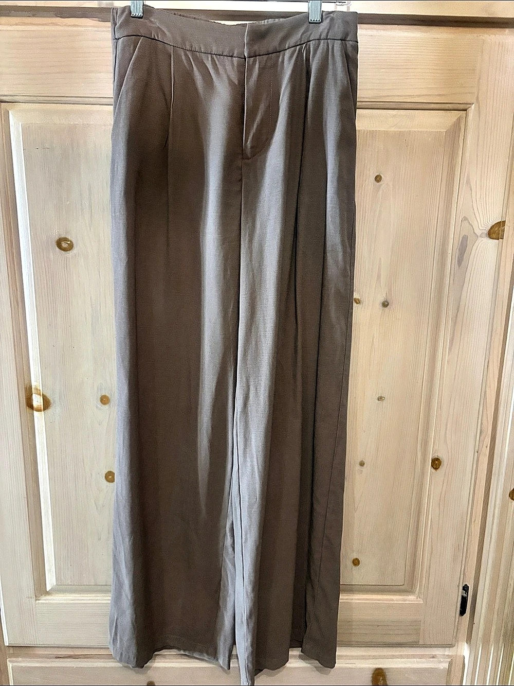 Stitch + Feather Wide Leg Pants in Brown Size Small Like New